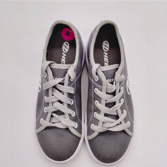 Heelys Casual Grey Skate‎ Sneakers Boys Size 4 Classic Shoes Skates Heelys - Picture 6 of 8
